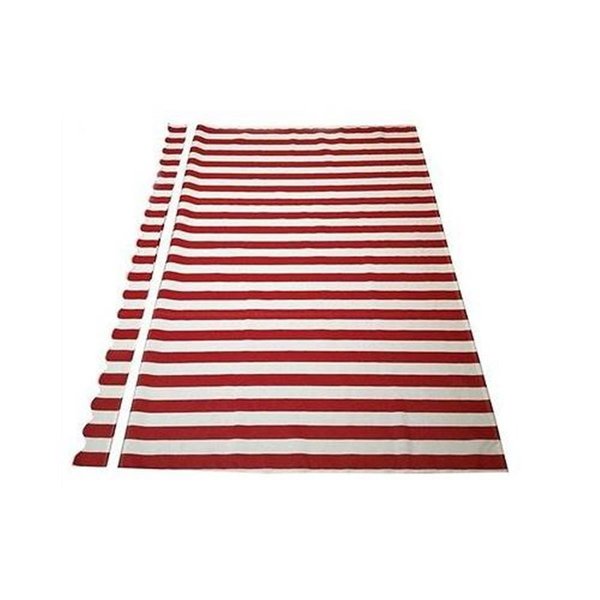 Tepee Supplies FAB13X10REDWT05 Retractable Awning Fabric Replacement 13 x 10 Feet Red/White TE2190251